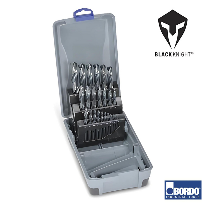 25 pce Metric HSS Black Knight Finish Drill Set