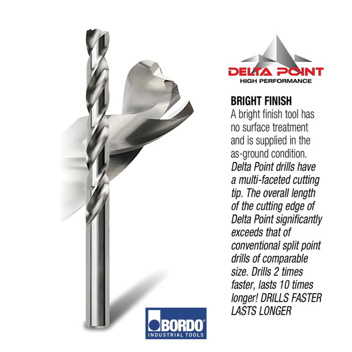 Metric Bright HSS Delta Point Jobber Drills - Bulk (click for size options)