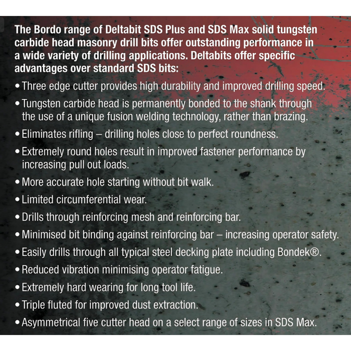 10.0mm SDS Plus Deltabit Masonry Drill (click for length options)