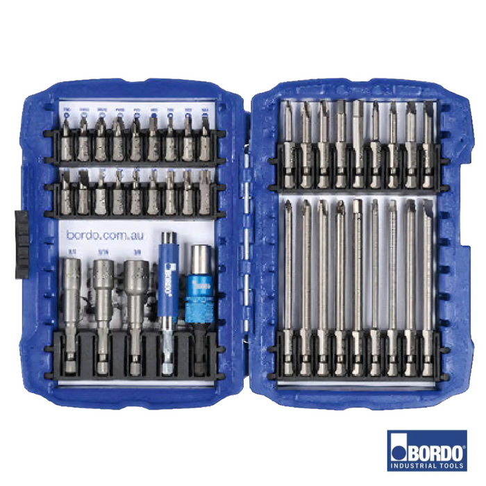 41 Piece Standard Screwdriver Insert Bit, Power Bit and Nutsetter Set with Swivel Head Bit Holder and Magnetic Sleeve