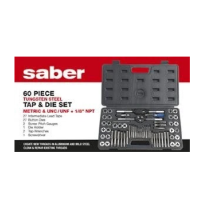 Saber S2 Tap and Die Set - Metric, UNC/UNF + 1/8" NPT