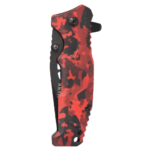 MVRK Red Camo EDC Folding Knife